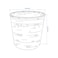 Plant Pot Handmade Bamboo 12cm