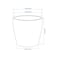 Plant Pot Light Beige 19cm