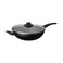Wok With Lid Non-Stick Coating Black 28cm