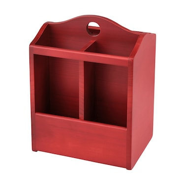Knife block, brown-red