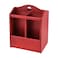 Knife block, brown-red