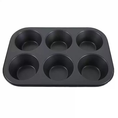 Non-Stick Easy To Clean- 6 Large Cups Muffin Pan