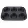 Non-Stick Easy To Clean- 6 Large Cups Muffin Pan