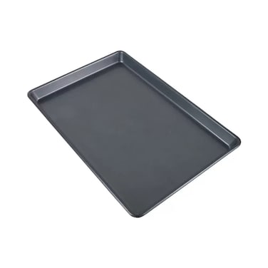 Carbon Steel Non Stick Medium Baking Pan With Flat Bottom- 39X26Cm