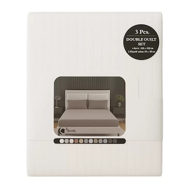 King Size 3Pcs Fitted Bed Sheet Set 200X200Cm With Pillow Cover 50X75Cm White