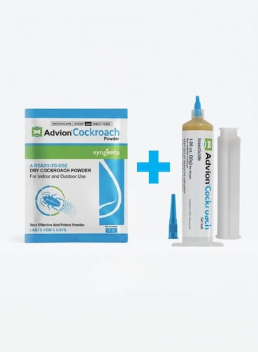Advion Cockroach Powder 5g and Gel Bait 30g &ndash; Ready-to-Use Dry Cockroach Killer for Indoor &amp; Outdoor Use