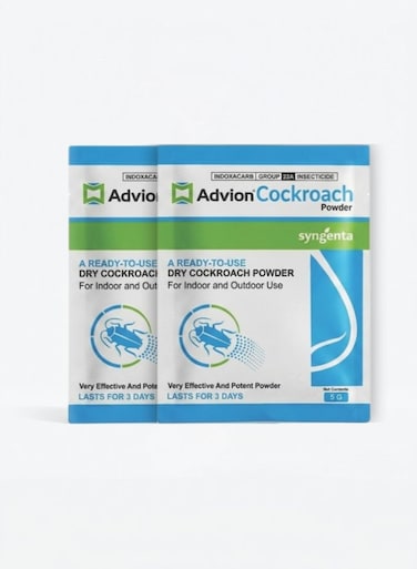 Advion Cockroach Powder 5g &ndash; Ready-to-Use Dry Cockroach Killer for Indoor &amp; Outdoor Use Pack of 2