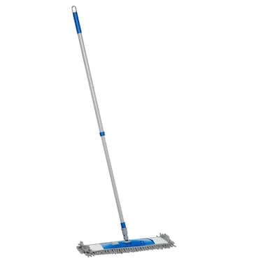 Floor Chenille Flat Mop With Adjustable Telescopic Handle 80-135Cm- Blue