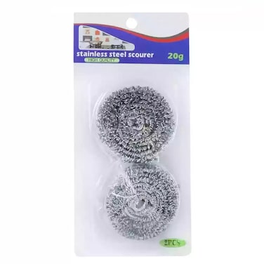 Heavy Duty Stainless Steel Wire Scourer, Dishes Pots And Pans Scrubber- 2Pcs