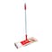 Microfiber Dust And Floor Cleaning Flat Mop With Stainless Steel Handle- Red
