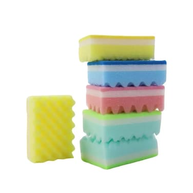 Heavy Duty Scrub Sponge Dual Sided Dish Washing And Cleaning Scourer- 16Pcs