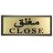Golden Close Printed Sticker- 28X11Cm