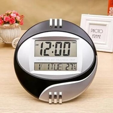 Analog Table Lcd Display Clock With Date Week And Temperature Display-Multiple Colors (Customer May Receive Any Colors)
