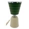 Metal Incense Burner 11Cm*21.5Cm, Ivory/Green