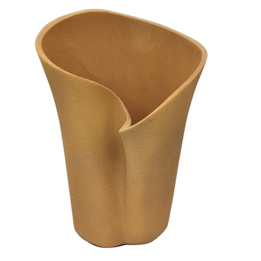 Ceramic Flower Vase For Entryway Living Room Bedroom Dining Table Centerpiece Office Home D&eacute;cor-24Cmx14Cm-Orange