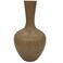 Ceramic Flower Vase Design And Unique Shapes, Floor Vase For Bedroom, Living Room, Office &amp; Kitchen-35Cmx7Cm-Brown