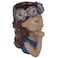 Ceramic Doll Vase Elegance Versatile Decor Accents For Living Room Home D&eacute;cor 25Cmx13Cm-Blue