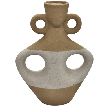 Ceramic Flower Vase For Entryway Living Room Bedroom Dining Table Centerpiece Office Home D&eacute;cor-23Cmx5Cm