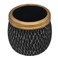 Ceramic Vase Home D&eacute;cor Accents Table-9Cmx9Cm-Black&amp;Gold