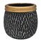 Ceramic Vase Home D&eacute;cor Accents Table-9Cmx9Cm-Black&amp;Gold