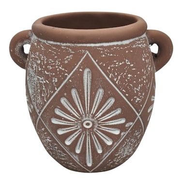 Ceramic Vase Home D&eacute;cor Accents Table With Handle-14Cmx10Cm-Pink