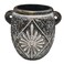 Ceramic Vase Home D&eacute;cor Accents Table With Handle-11Cmx9Cm-Black