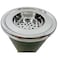 Metal Incense Burner 11Cm*21.5Cm, Ivory/Green