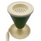 Metal Incense Burner 12Cm*17Cm, Ivory/Green