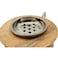 Wooden And Metal Incense Burner 12Cm*9Cm, Silver