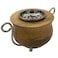 Wooden And Metal Incense Burner 12Cm*9Cm, Silver