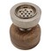 Wooden And Metal Incense Burner 12Cm*13Cm, Silver/Wood