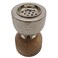 Wooden And Metal Incense Burner 10Cm*15.5Cm, Silver/Wood