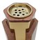 Wooden And Metal Incense Burner 11Cm*18Cm, Gold/Wood