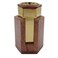 Wooden And Metal Incense Burner 11Cm*18Cm, Gold/Wood