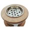 Wooden And Metal Incense Burner 11Cm*15Cm, Silver/Wood