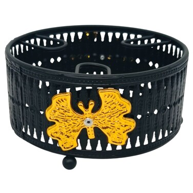 Round Metal Candle Burner 14Cm*7Cm, Black