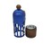 Incense Burner With Wooden Base And Metal Cover 28Cm*8Cm*8Cm, Blue