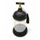 Black Wooden Texture Glass Canister With Lid 18Cm