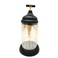 Black Wooden Texture Glass Canister With Lid 25Cm