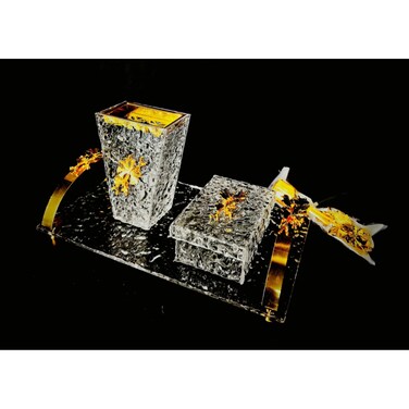 Acrylic Incense Burner With Tray Set 1121