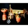 Perfume And Bakhoor Set With Stand Gold And Wooden