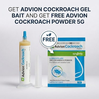 Advion Cockroach Gel Bait + FREE Advion Cockroach Powder 5g &ndash; High-Effective Indoor &amp; Outdoor Pest Control Set