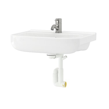 Washbasin W Water Trap/Mixer Tap White 54X40 Cm