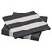 Paper Napkin Striped Black/White 30 In Pack 33X33 Cm