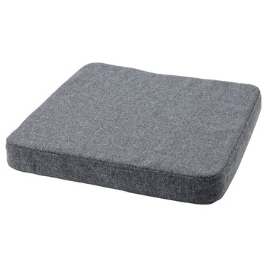 Chair Cushion Grey 39/35X37X5 Cm