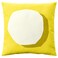 Cushion Cover Bright Yellow White/Outdoor Indoor 50X50 Cm
