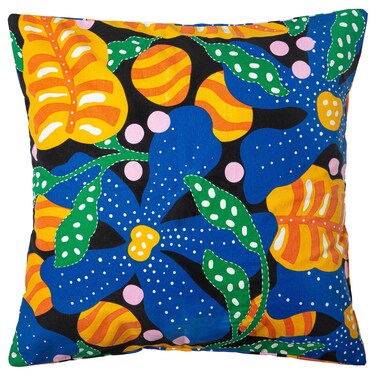 Cushion Cover Multicolour/Floral Pattern 50X50 Cm