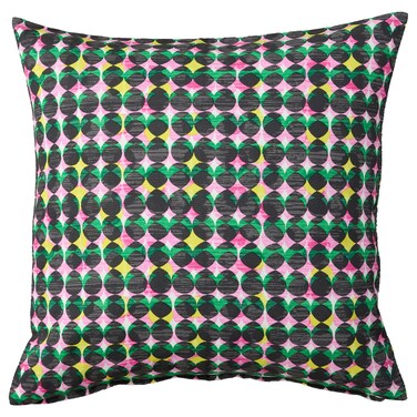Cushion Cover Pink/Green 50X50 Cm