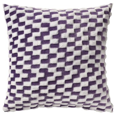 Cushion Cover Purple/Patterned 50X50 Cm