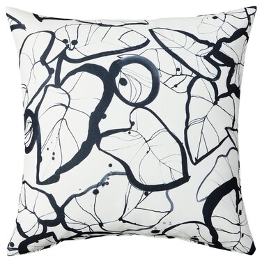 Cushion Cover White/Black 50X50 Cm